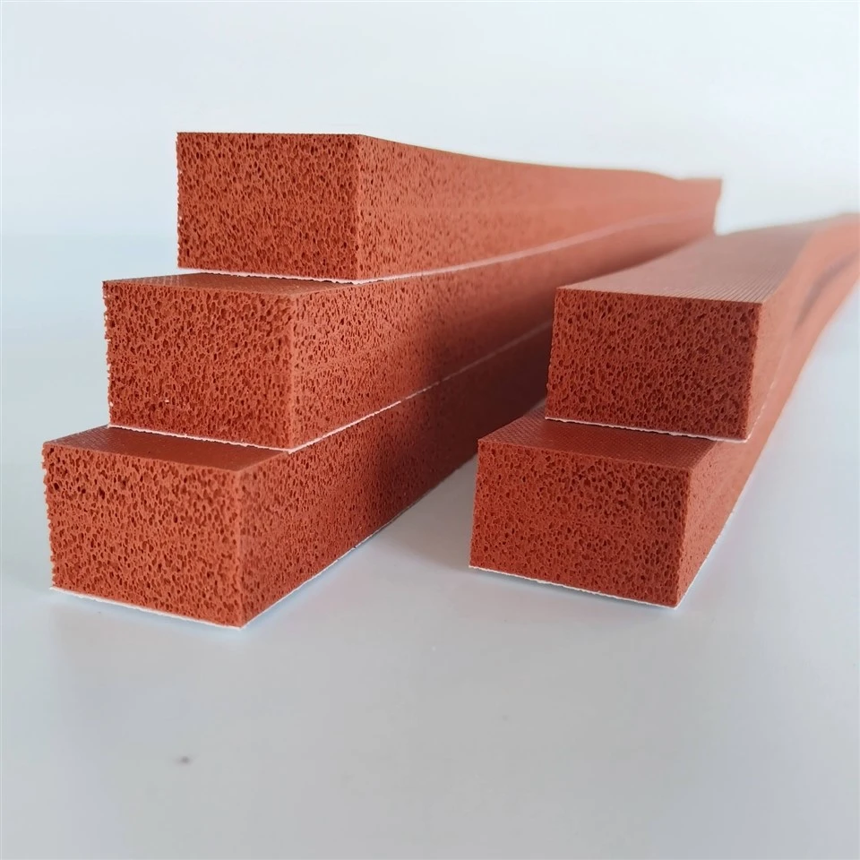red spongy silicone strips